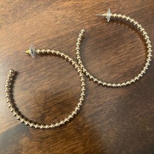 Gold Bauble Hoops